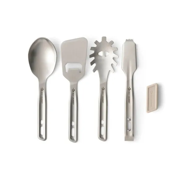 Set Utensillos Sea To Summit Acero Inoxidable Detour 4 Piezas