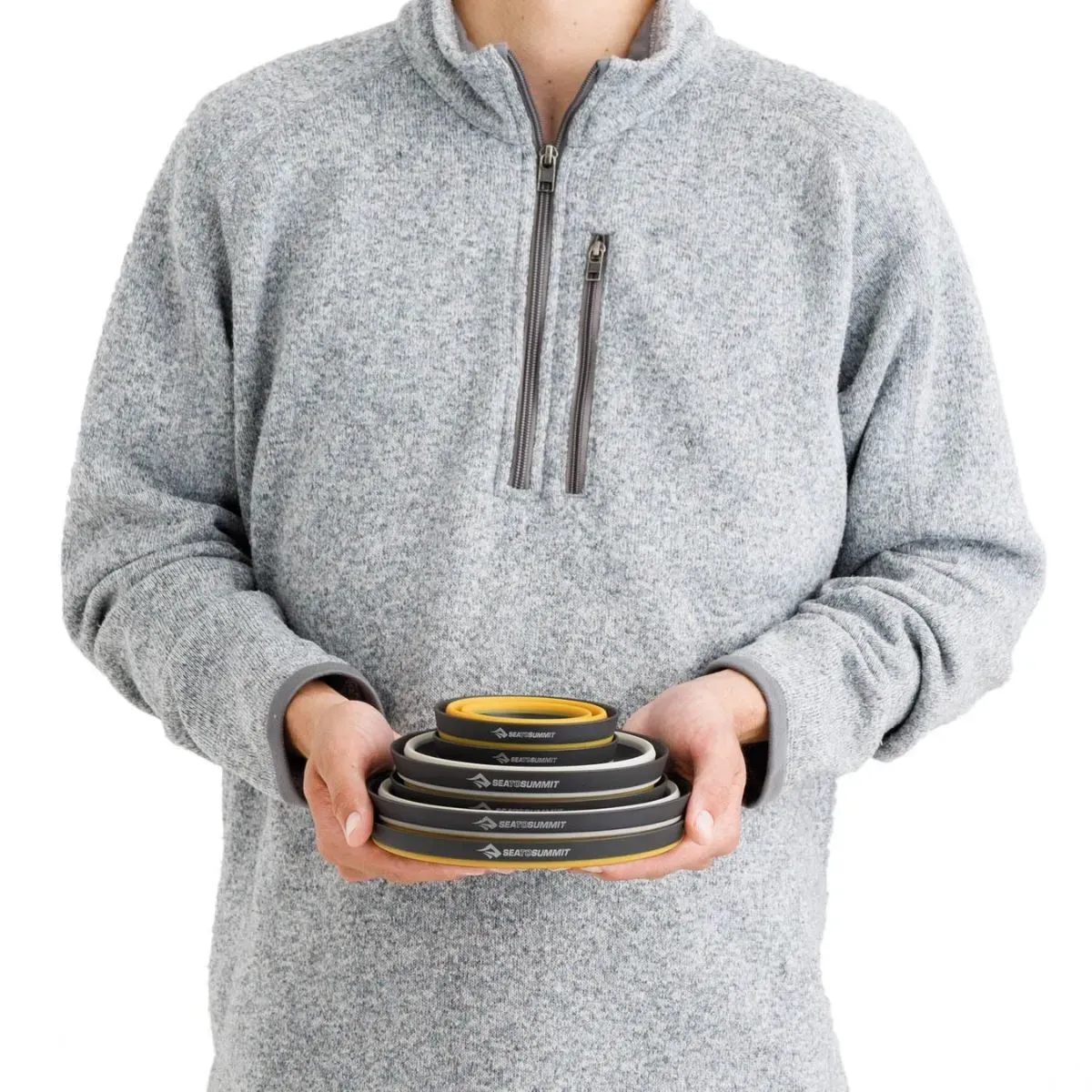 Set Camping Sea To Summit Plegable Ultraliviano Frontier Bowls Vasos 6 Piezas