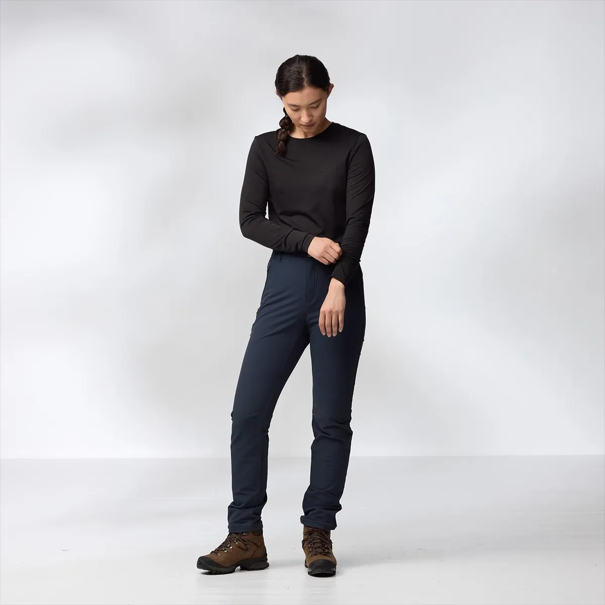 Camiseta Fjall Raven Abisko Wool Long Sleve Mujer