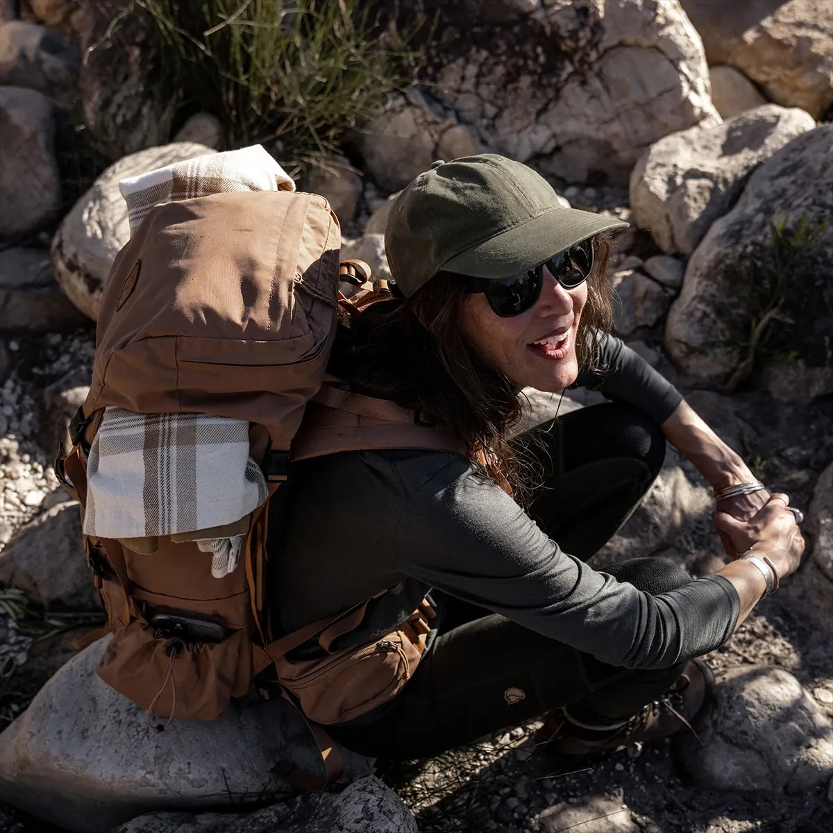 Camiseta Fjall Raven Abisko Wool Long Sleve Mujer