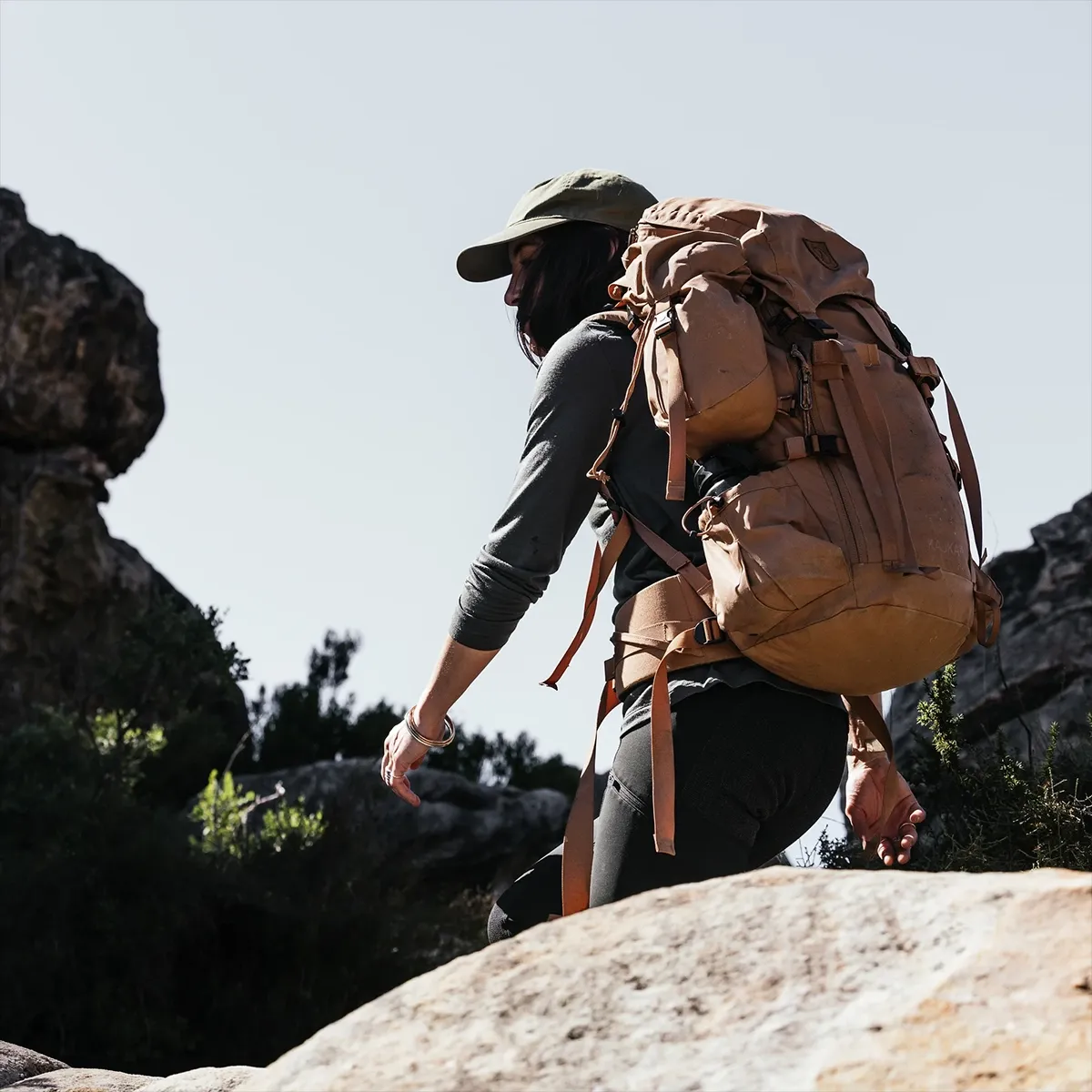 Camiseta Fjall Raven Abisko Wool Long Sleve Mujer
