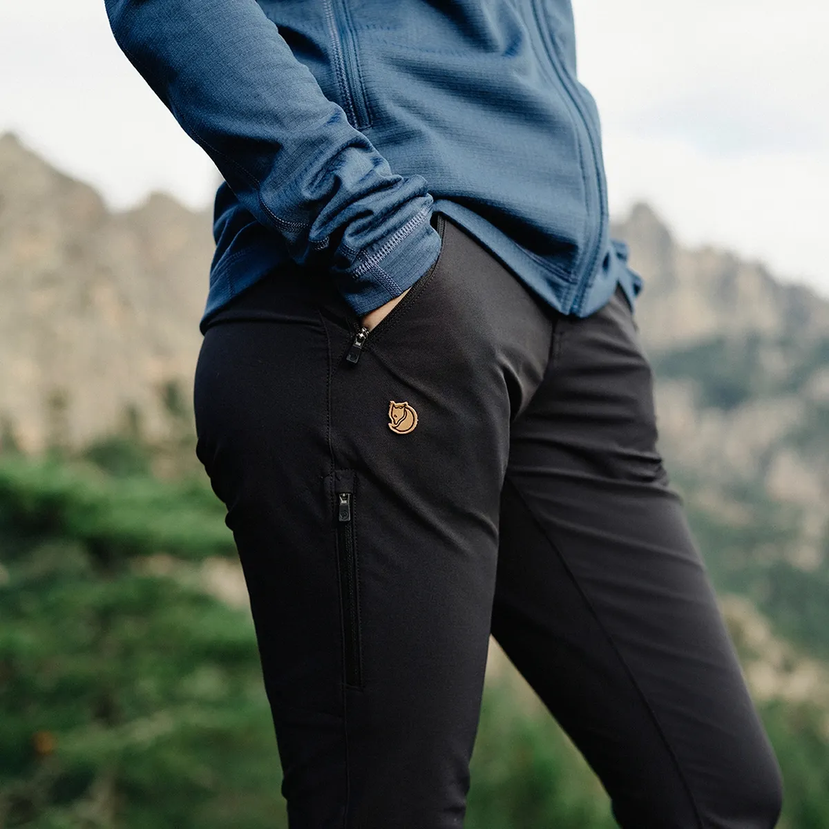 Pantalon Fjall Raven Abisko Trail Stretch Mujer