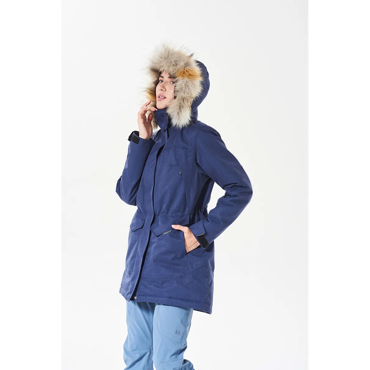 Campera Ansilta Parka Terra Gore-tex 2c Primaloft Urbana Mujer