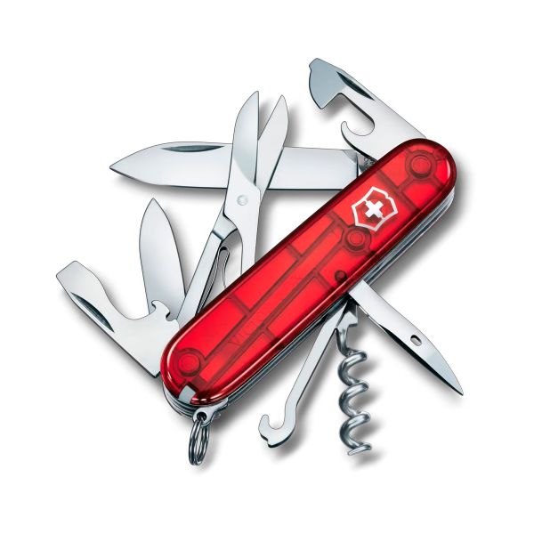 Victorinox Climber Rojo Translúcido 14 Usos