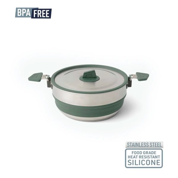 Marmita Sea To Summit Detour Plegable Acero Inox 3 L