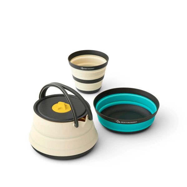 Set Camping Sea To Summit Plegable Ultraliviano Frontier Pava Bowl Vaso 3 Piezas
