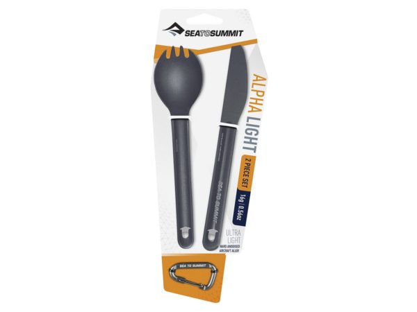 Cubiertos Sea to Summit ALPHALIGHT Spork & KnifeSet - Imagen 2