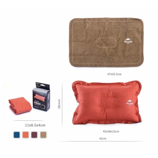 Almohada Naturehike Inflable Gamuzada - Imagen 7