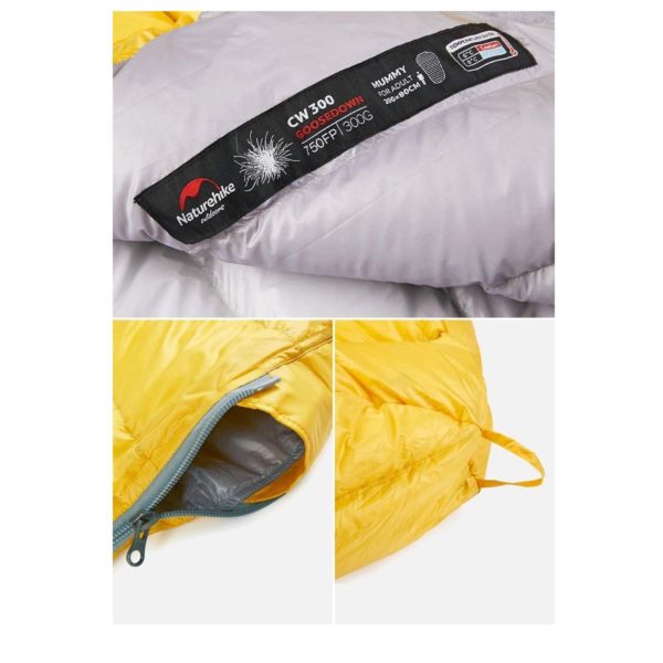 Bolsa De Dormir Naturehike CW300 Duvet 300gr. 4ºC - Imagen 5